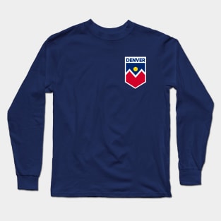 Denver City Flag Emblem Long Sleeve T-Shirt